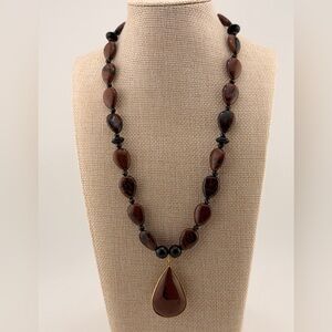 Mahogany obdisian necklace